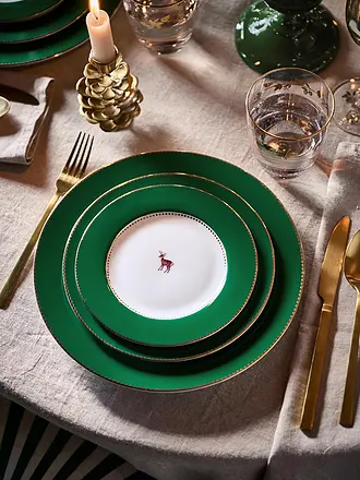 PIP STUDIO | Dessertteller 17cm LOVE BIRDS Dark Green | 